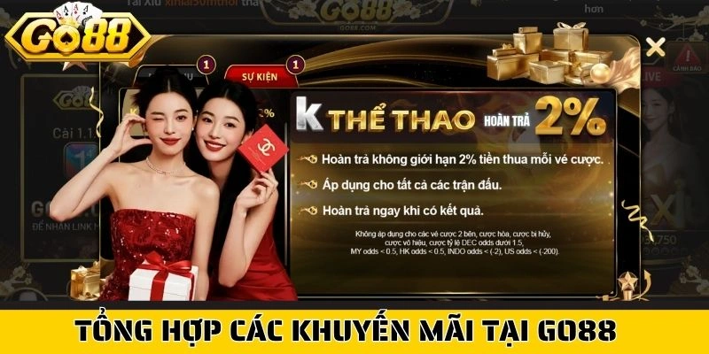 Tổng hợp khuyến mãi tại Go88